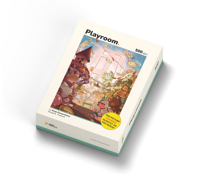 Playroom 500 piece puzzle box, front right