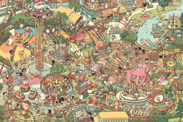 animal amusement park puzzle carnival