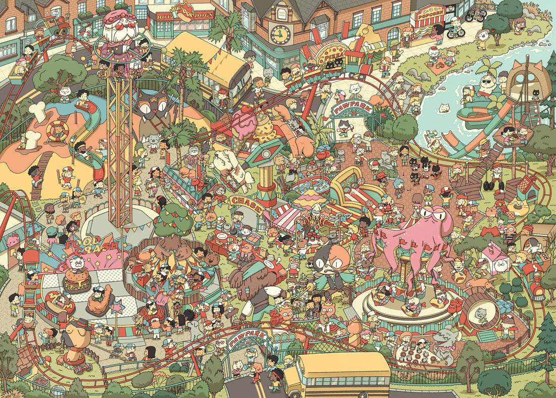 animal amusement park puzzle carnival