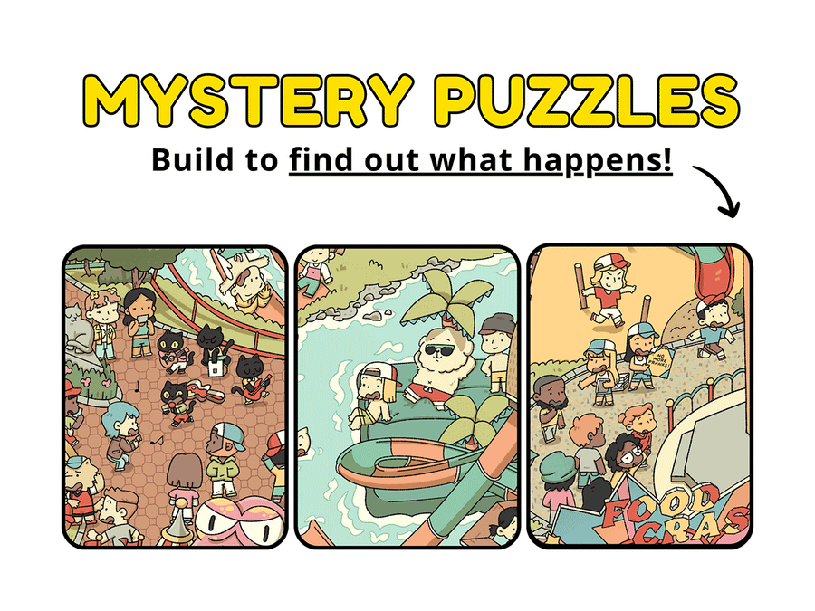 unique puzzle mystery game cat dog characters
