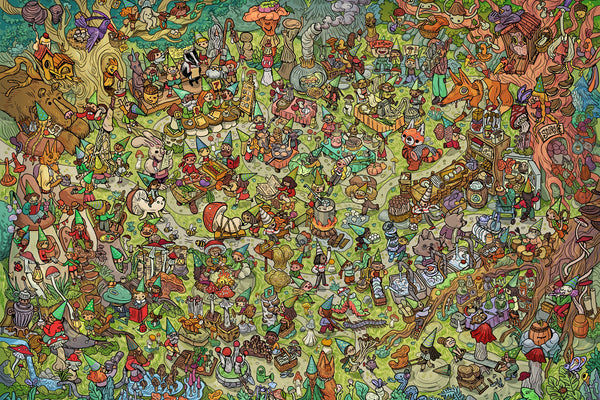 mushroom theme puzzle