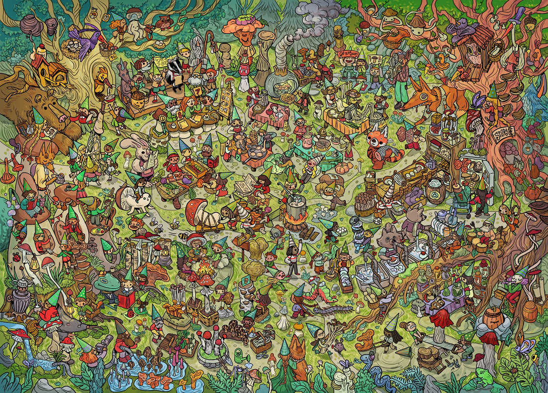 mushroom theme puzzle