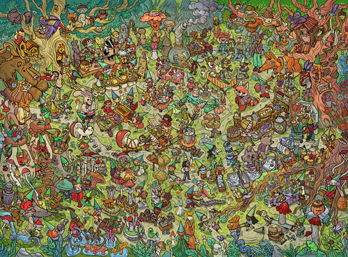 mushroom theme puzzle