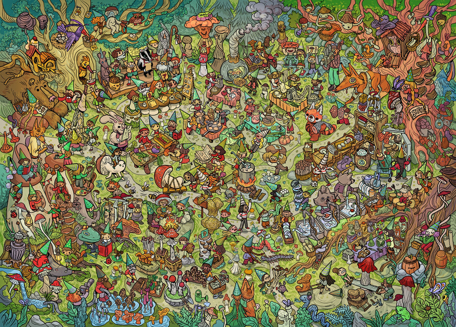 mushroom theme puzzle