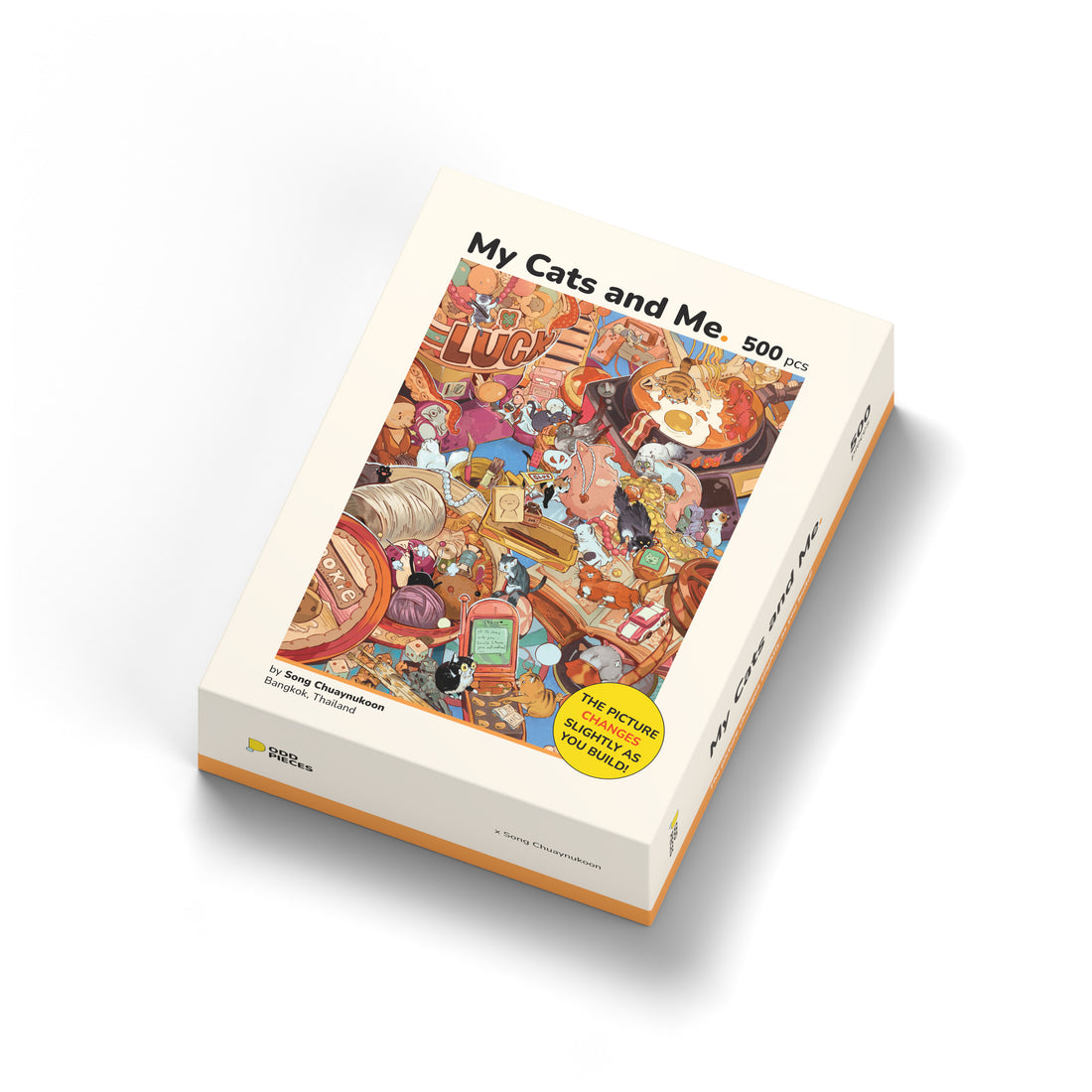 My Cats and Me 500 piece puzzle box, front right