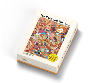 My Cats and Me 500 piece puzzle box, front right