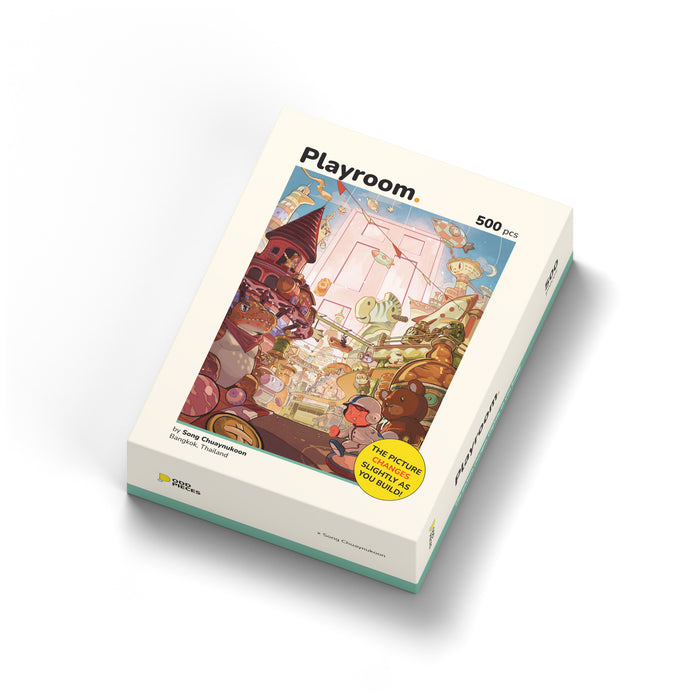 Playroom 500 piece puzzle box, front right