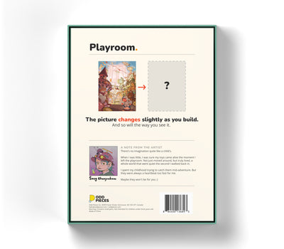 Playroom 500 piece puzzle box, back
