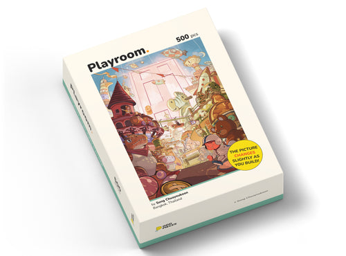Playroom 500 piece puzzle box, front left
