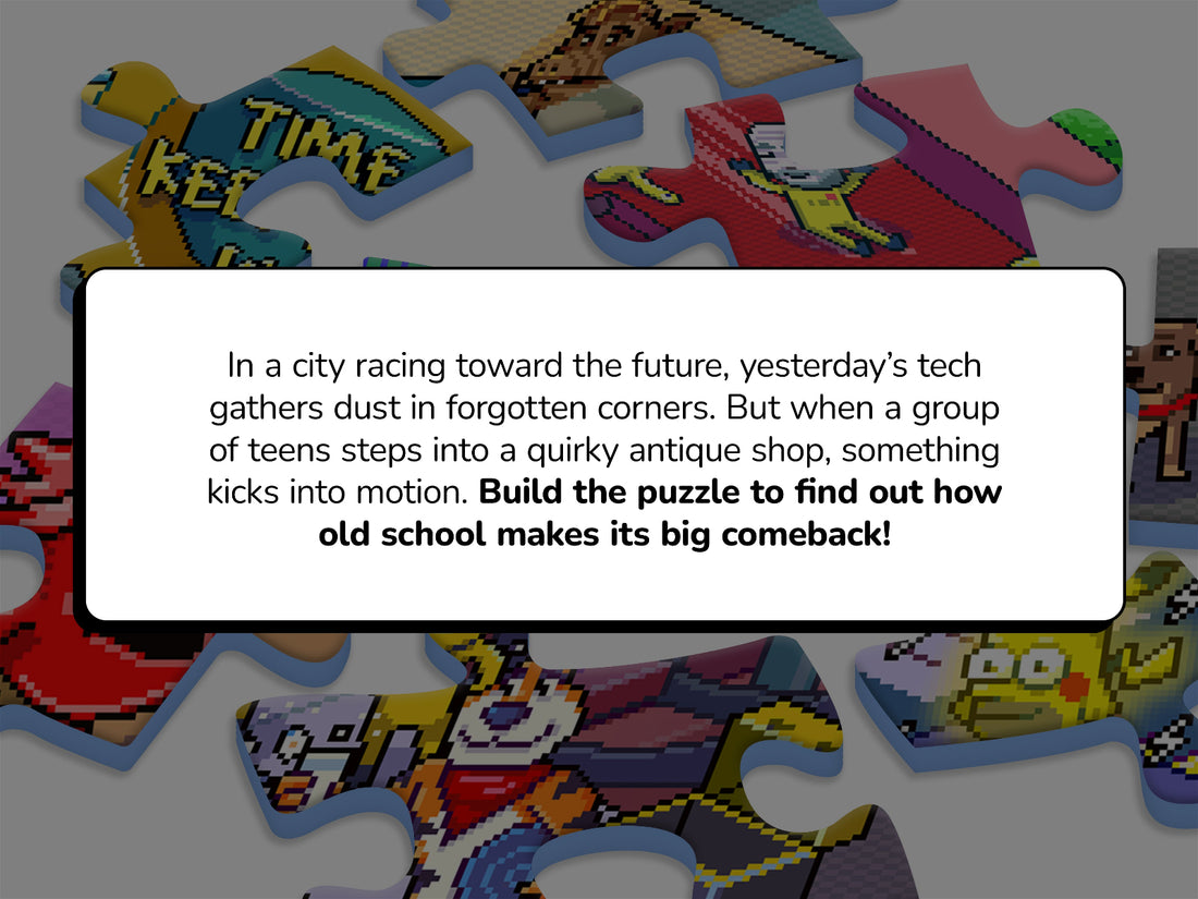storytelling puzzle retro