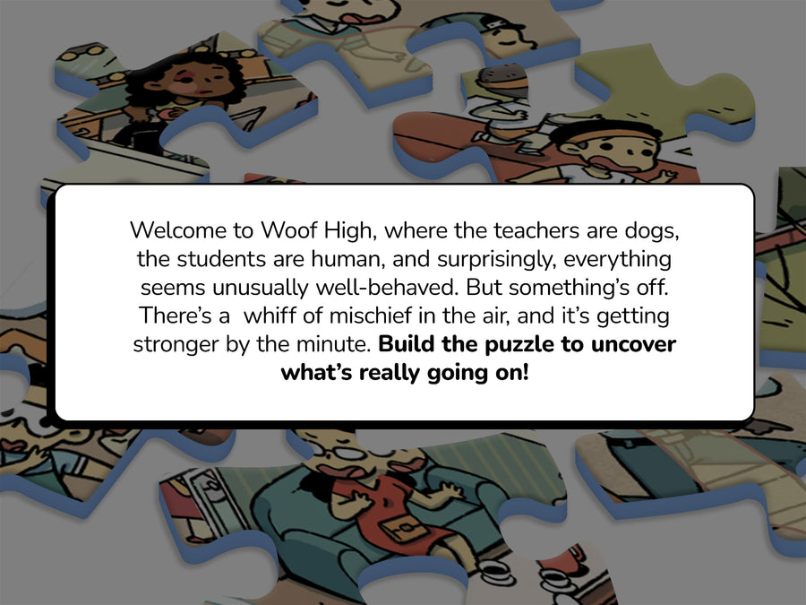 interactive jigsaw puzzle storyline