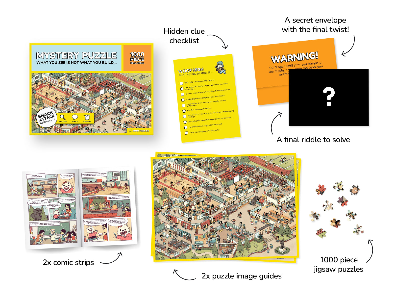 Interactive Jigsaw Puzzle with a Twist! | High School Theme – Odd