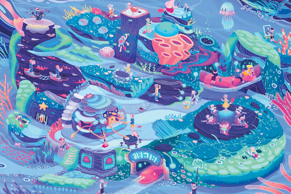 underwater sea jigsaw puzzle art