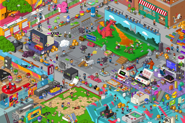 pixel art nostalgic puzzle